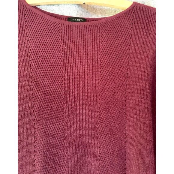 Talbots Warm, Cozy Womens XS Burgundy Knit Sweater Tunic XS - Picture 6 of 10